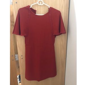 Zara red skort playsuit